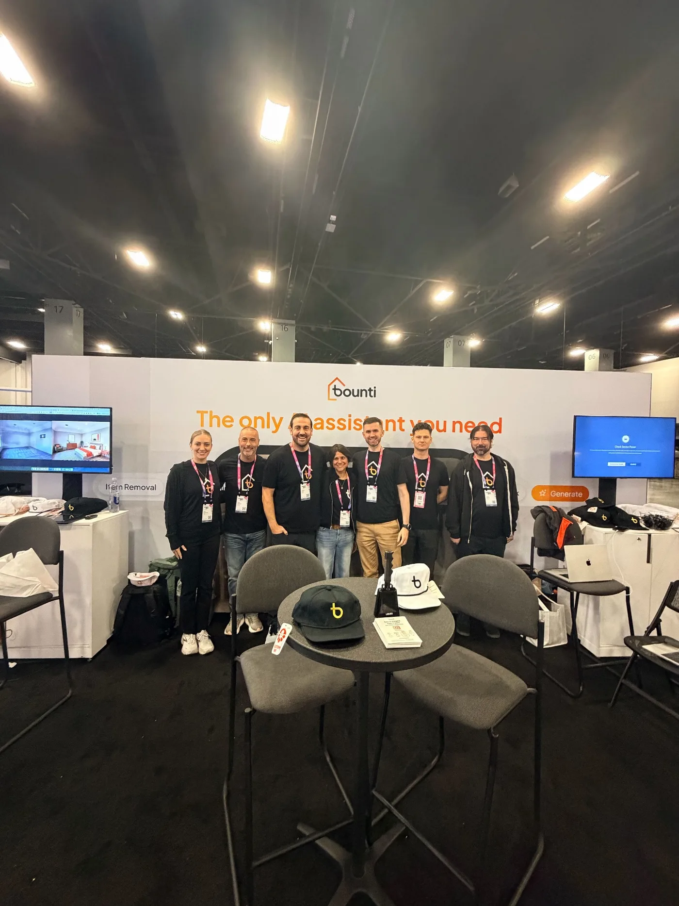 Team at conference booth